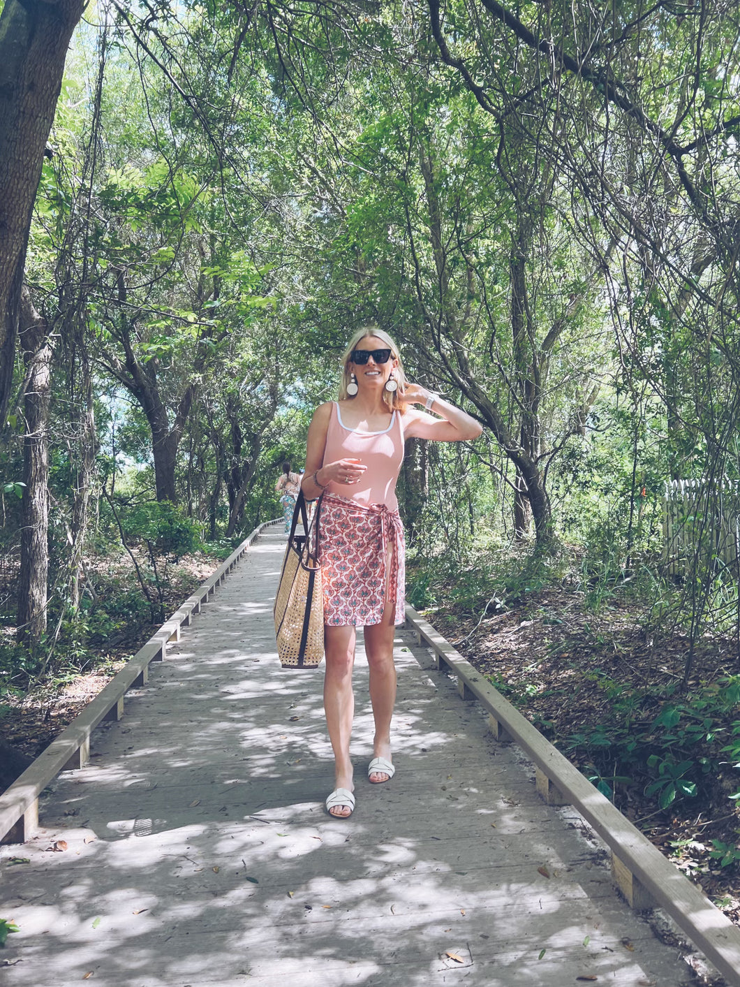 THE PINK PEONY SARONG - SHORT