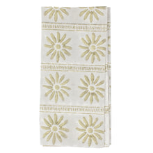 Load image into Gallery viewer, THE GREEN FLORAL AND LADDER NAPKIN SET