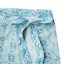 Load image into Gallery viewer, THE TEAL ROSE SARONG - SHORT